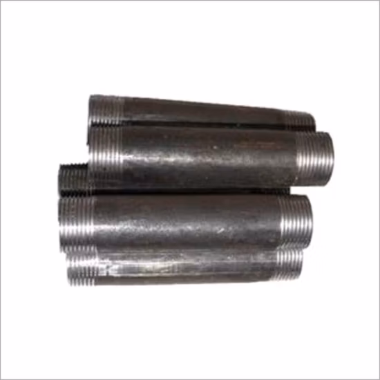BSP NPT ねじ込み黒炭素鋼シームレス溶接パイプニップルオイル用
